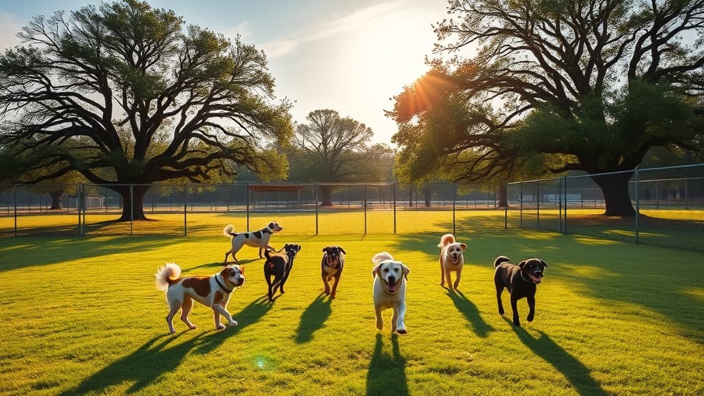 Dog Park at McDonald's dog park in Madisonville, TX