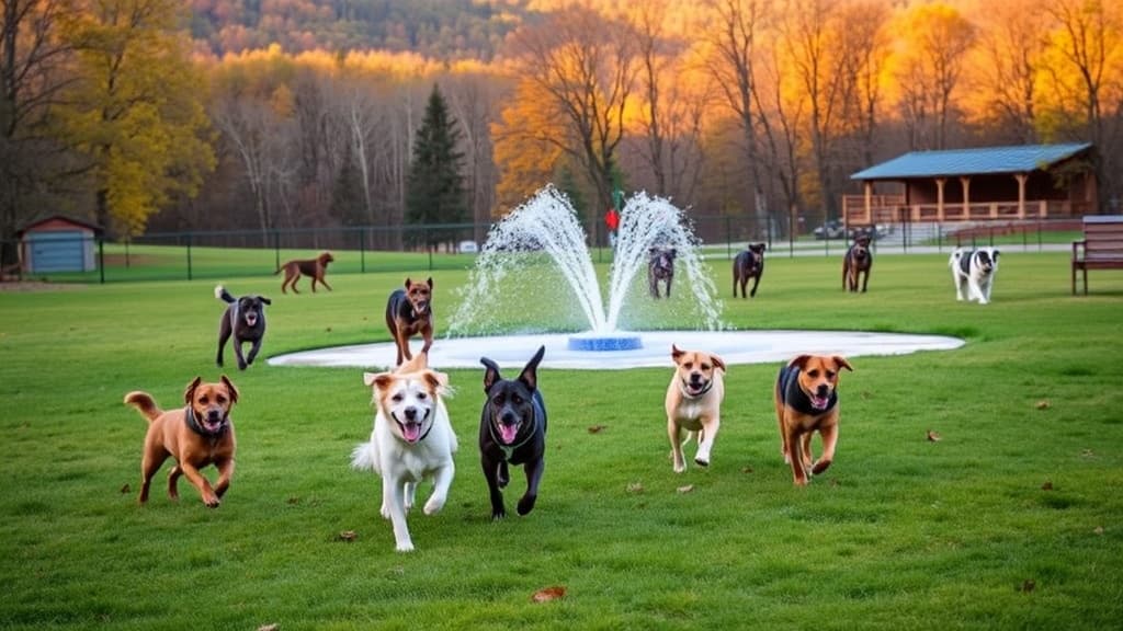 Cross Creek County Park dog park in Avella, PA