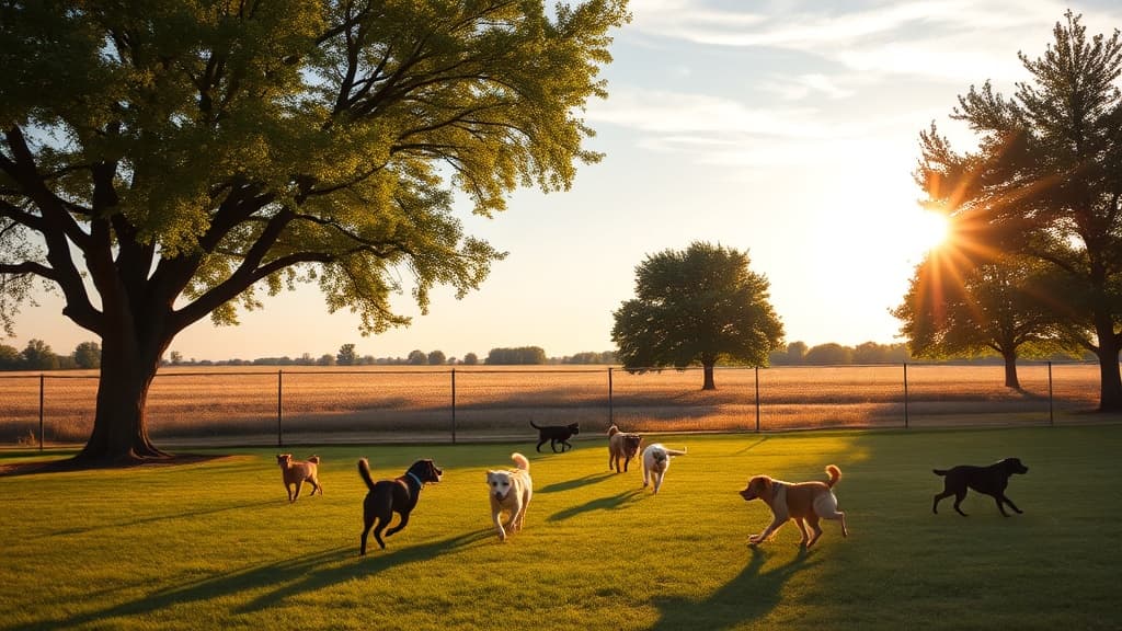 Love's Travel Stop dog park in Kankakee, IL