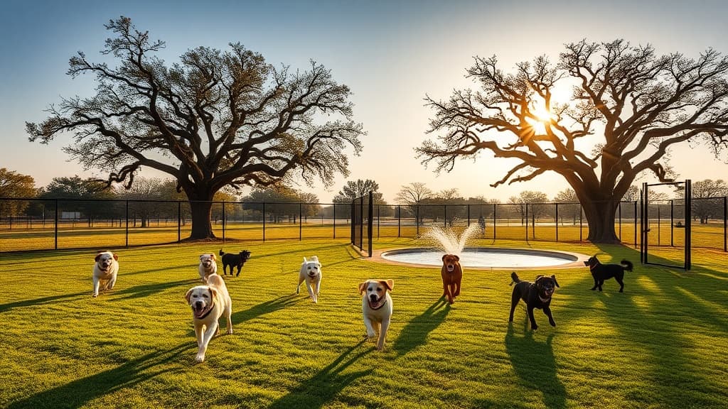 Ruff Park dog park in Marble Falls, TX