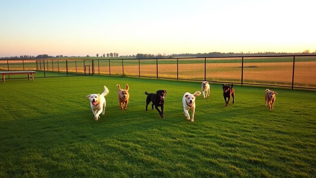 Dog Park at Union Friends Church dog park in Westfield, IN