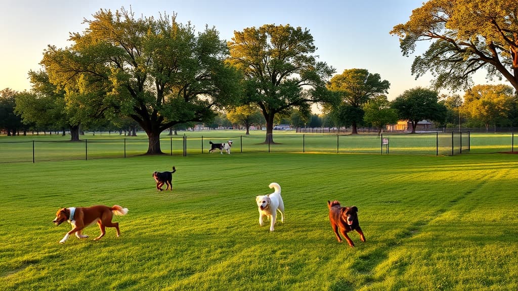 Appell Dog Park at Baumann Park dog park in Cherry Valley, IL