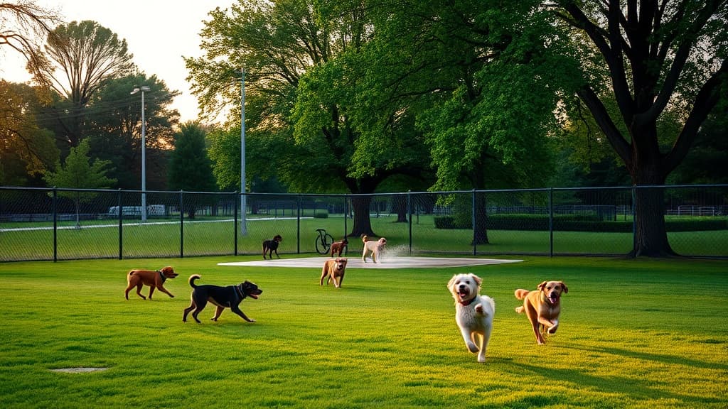 Dog Park at Heavenly Farms dog park in East Brunswick, NJ