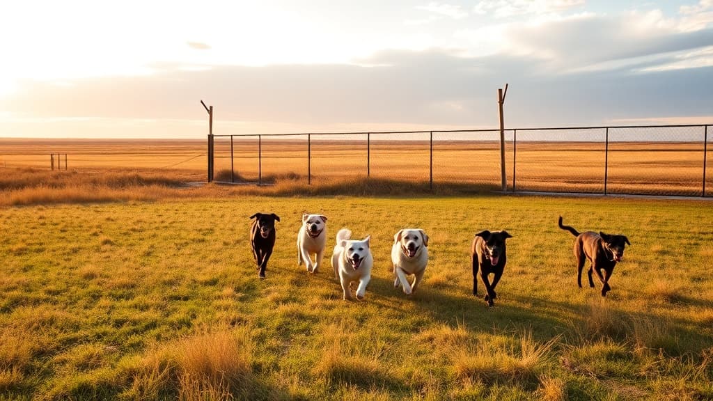Love's Travel Stop dog park in Abilene, KS