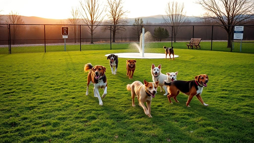 Dog Park at Shirlington Park dog park in Arlington, VA