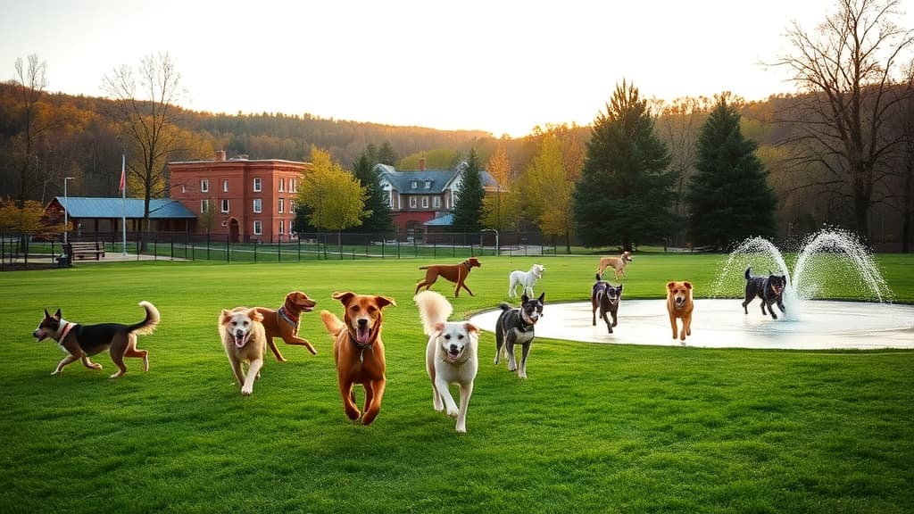 West Mill Creek Park dog park in Narberth, PA