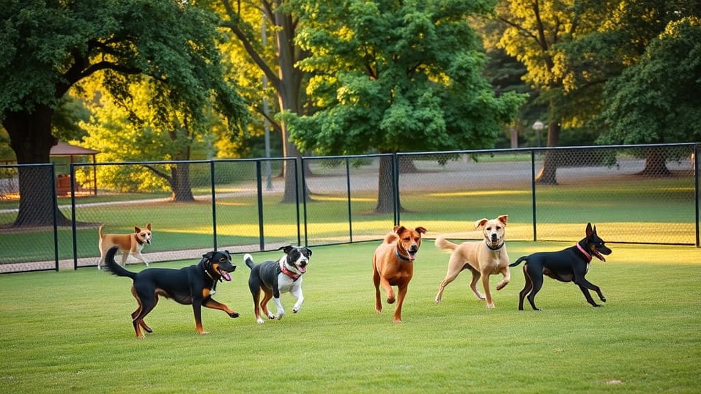 Hillcrest Park dog park in Whitehouse Station, NJ