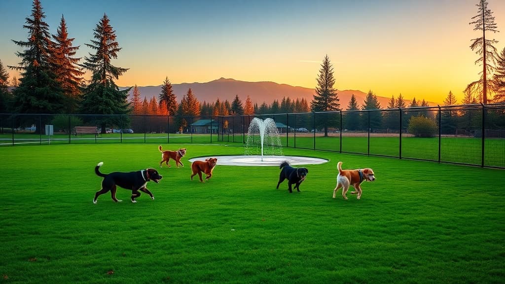 Mountlake Terrace Dog Park dog park in Mountlake Terrace village, WA
