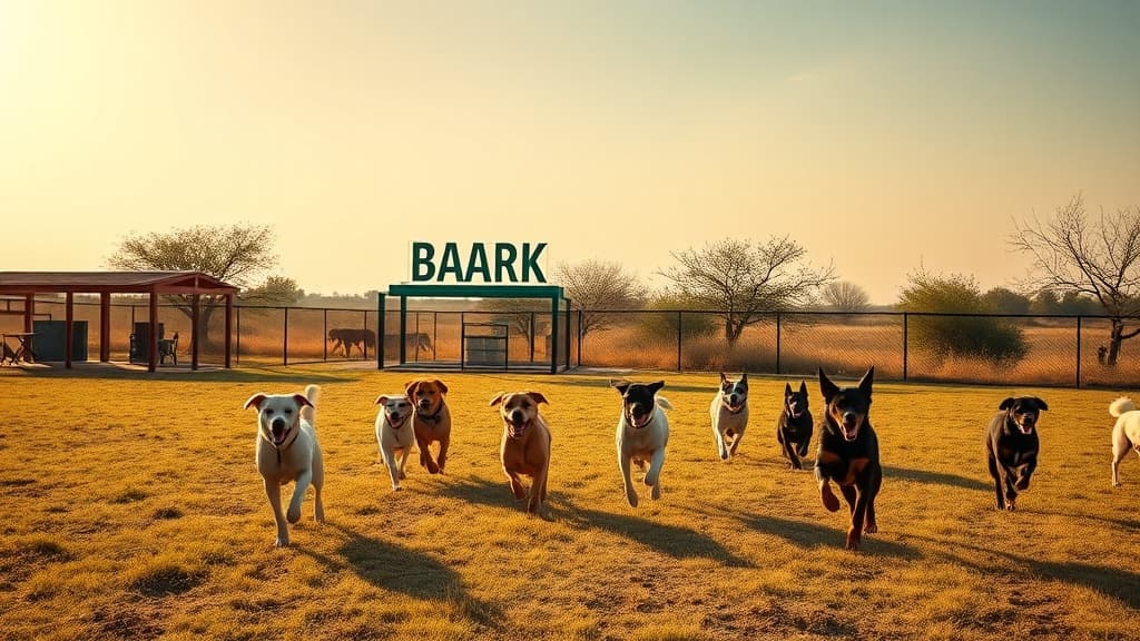 Bark Park dog park in Unknown, TX