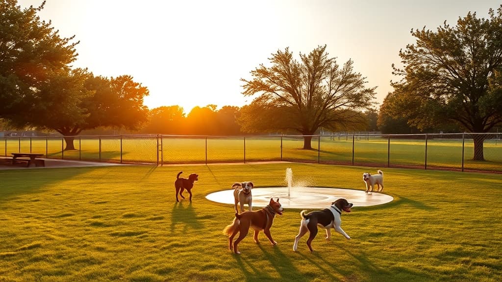 Bo's Run dog park in Hoffman Estates, IL