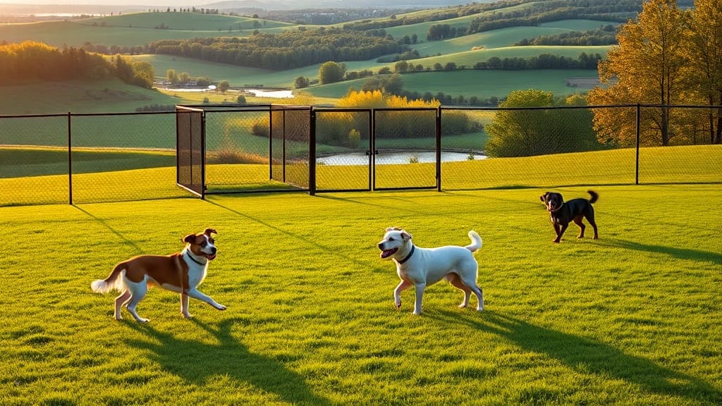 Off-Leash Dog Area at Mead Park dog park in Stevens Point, WI