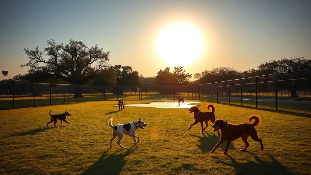 Les Lacs Linear Dog Park dog park in Addison, TX