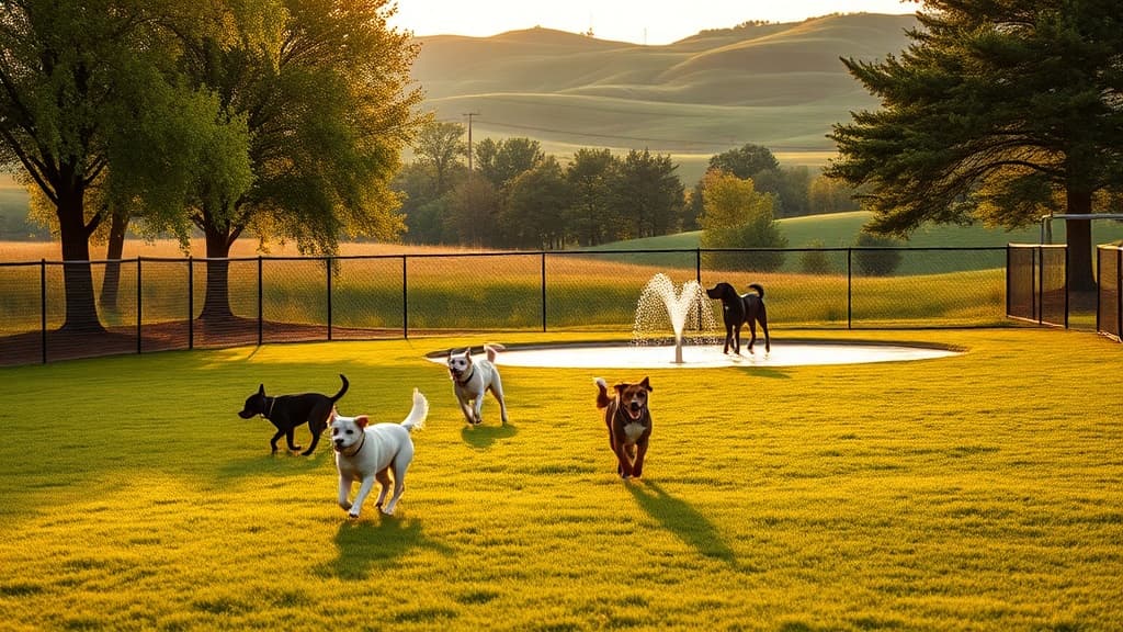 Deam Park dog park in Sidney, OH