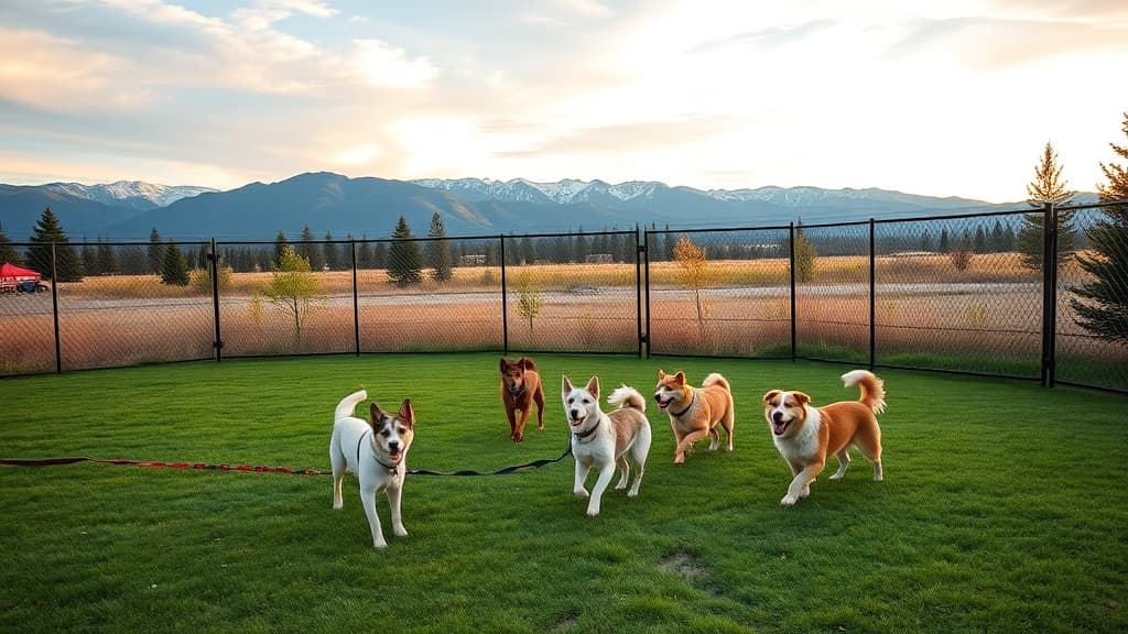 Hugh Rogers WAG Park dog park in Whitefish, MT