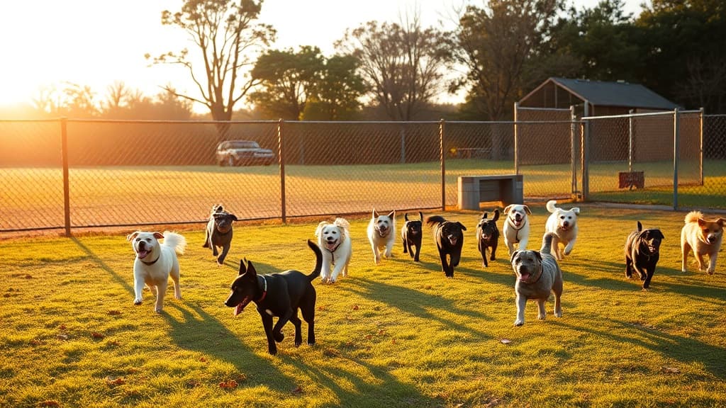 Dog Park at North Brunswick Community Park dog park in North Brunswick, NJ