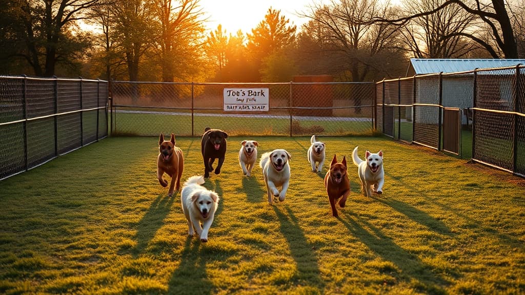 Toto's Bark Park dog park in Washington, KS