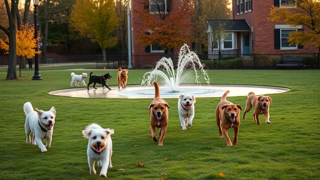 Soule Recreation Center Off-Leash Area dog park in Chestnut Hill, MA
