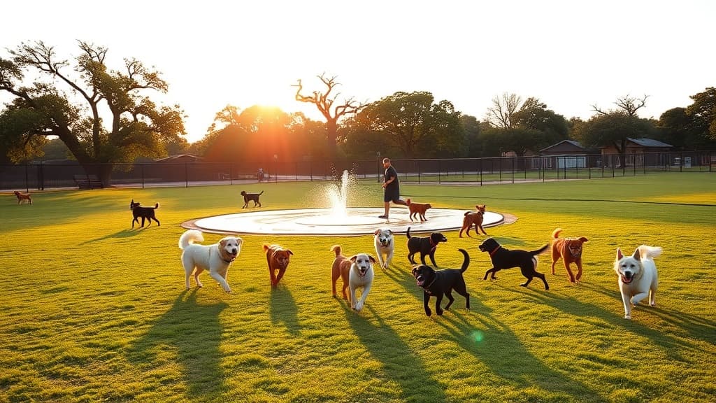 Dog Park at West Webster Park dog park in Houston, TX