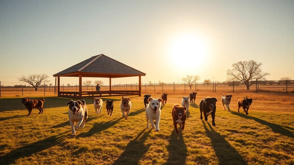 The Yard dog park in Las Casitas Number 2 Colonia, TX