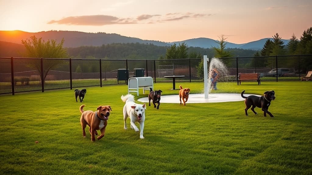 Barkyard at Downtown Cary Park dog park in Cary, NC