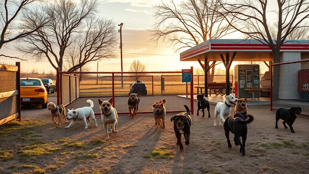 Love's Travel Stop dog park in Box Elder, SD