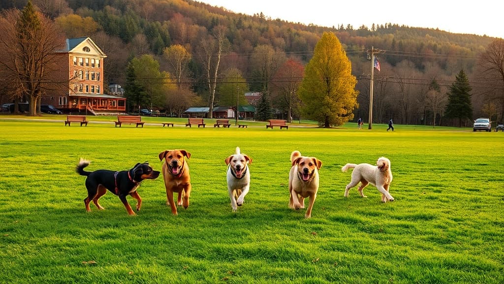 Robin Hill Park dog park in Coraopolis, PA