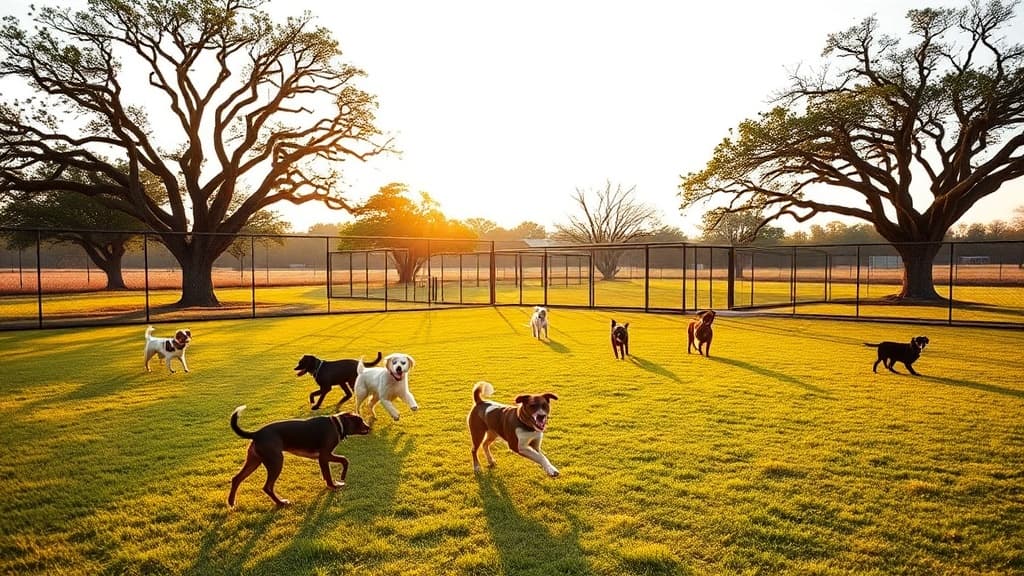 Love's Travel Stop dog park in Weatherford, TX