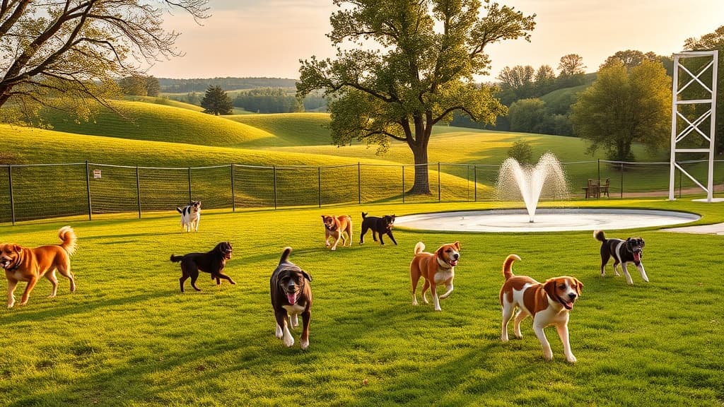 Nando's Dog Park at Darree Fields Park dog park in Dublin, OH