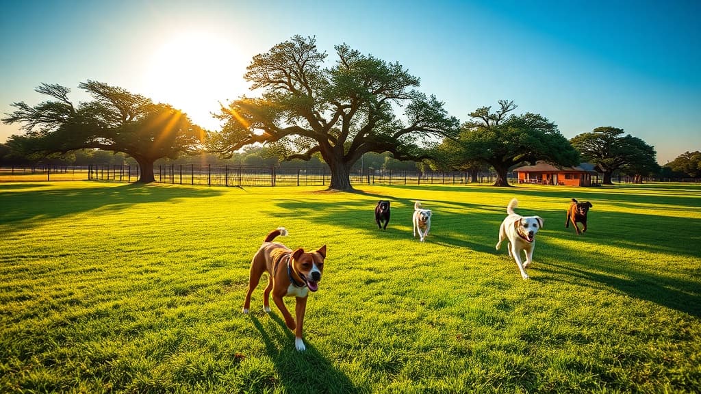 Dr. Jackie Cole West End Dog Recreation Area dog park in Galveston, TX