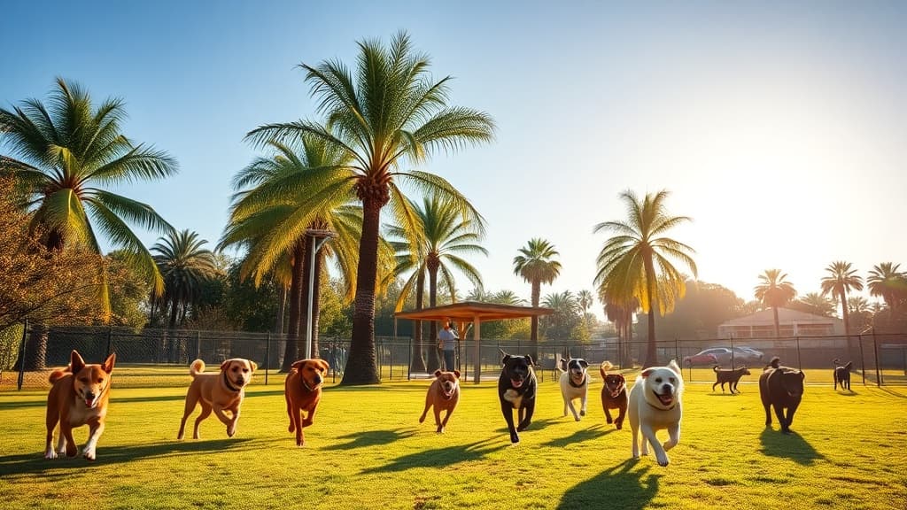 Green Belt dog park in San Diego, CA