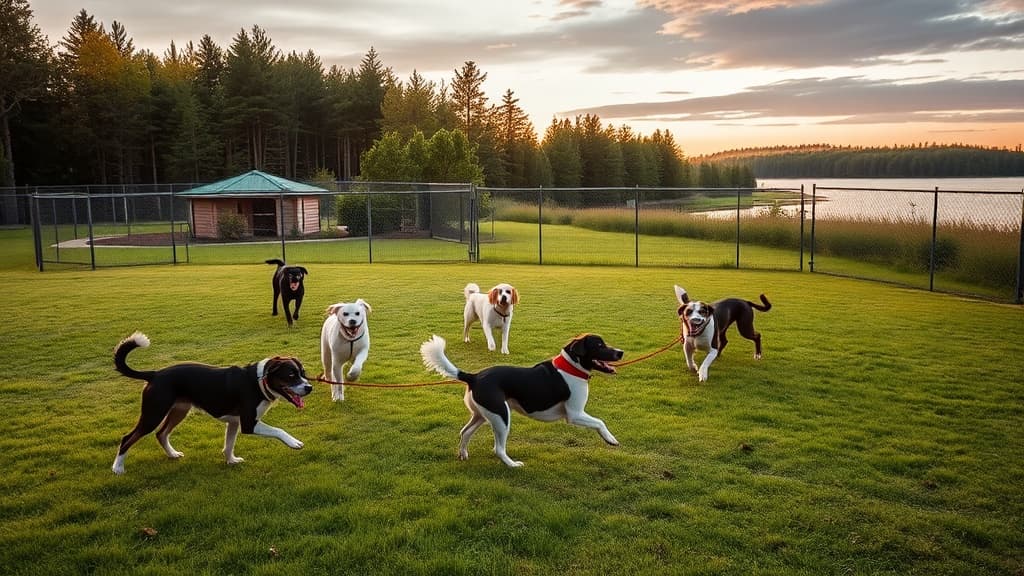 Dog Park at Heritage Park dog park in Coldwater, MI