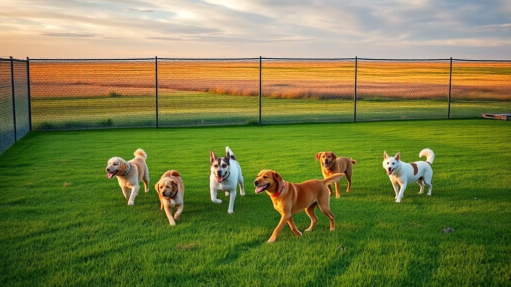 Love's Travel Stop dog park in Valley City, ND