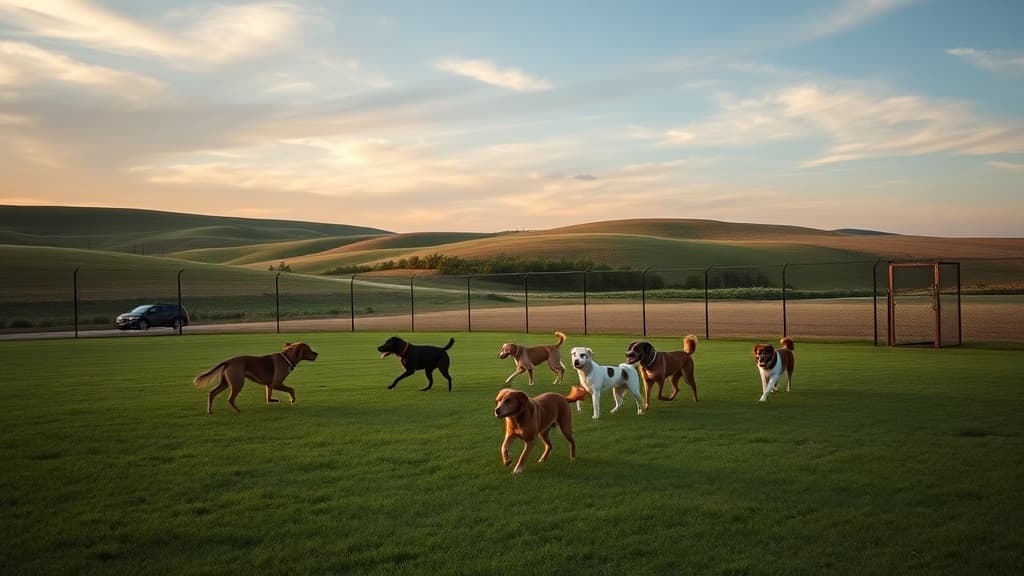 Bark Park dog park in Orange City, IA