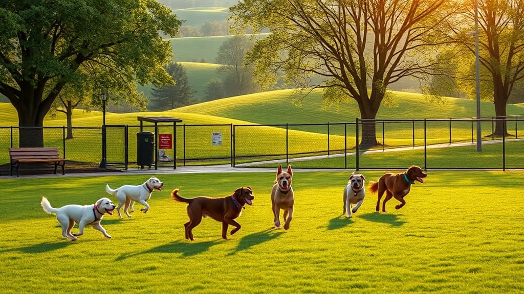 Love's Travel Stop dog park in Springfield, OH