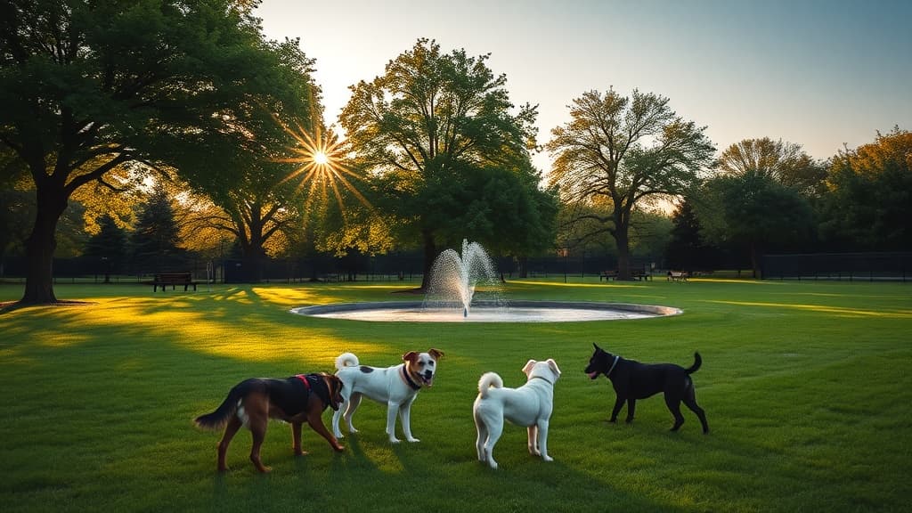 Chopin Park dog park in Chicago, IL