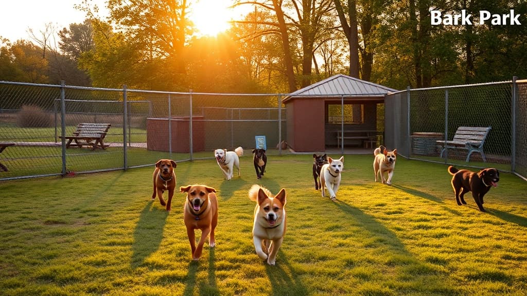 Bark Park dog park in Smithfield, VA