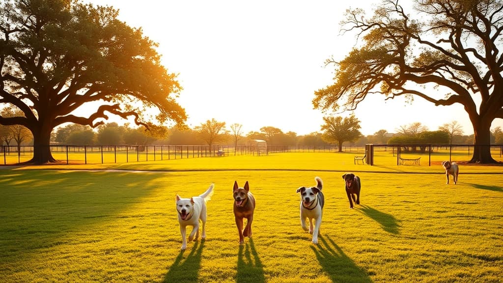 Mike Lewis Park dog park in Grand Prairie, TX