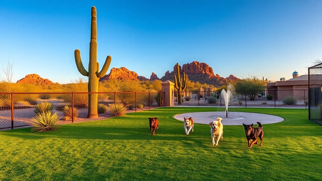 Dog Park at Cesar Chavez Park dog park in Laveen Village, AZ