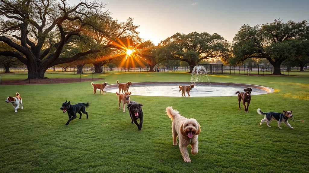Shoal Creek Greenbelt dog park in Austin, TX