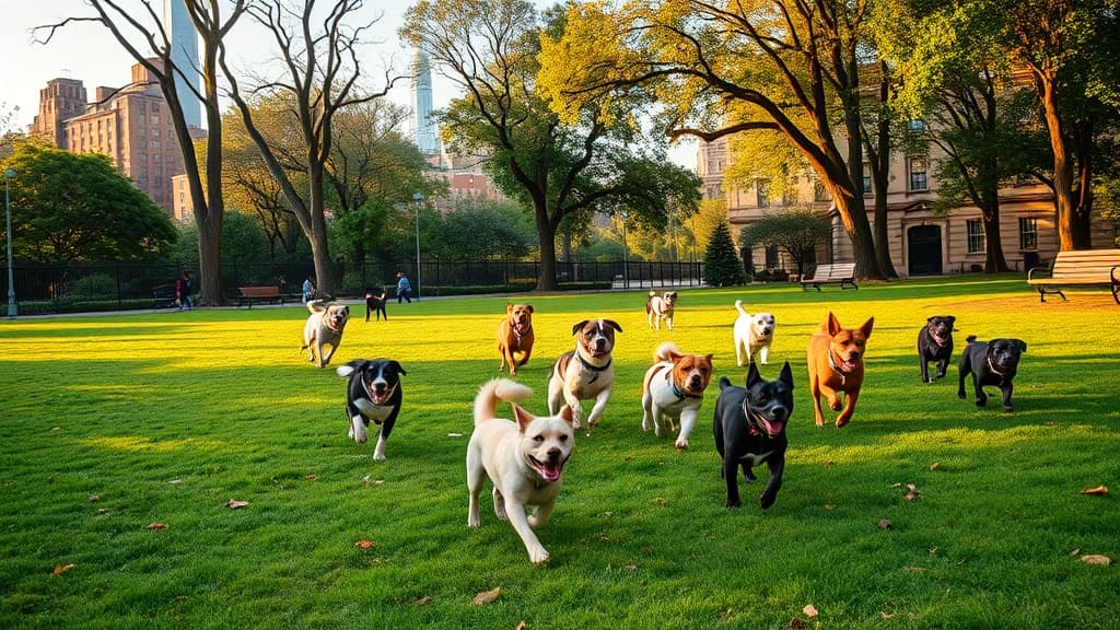 The Fi Office dog park in New York, NY