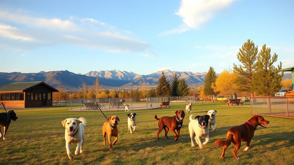 Conifer Community Bark Park dog park in Conifer, CO
