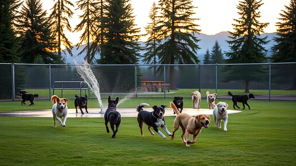 Skallman Park dog park in Blaine, WA