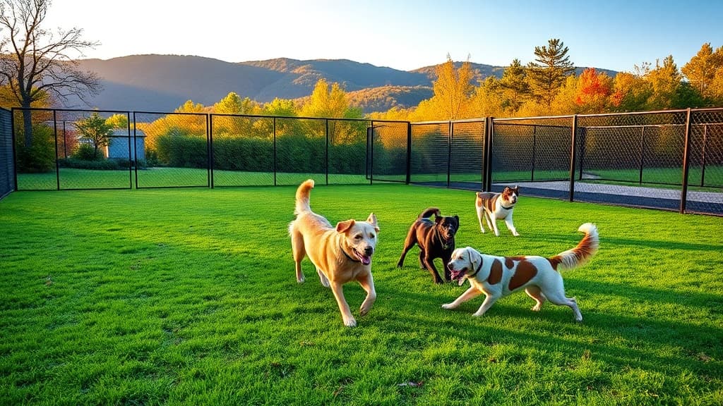 Bethel Bark Park dog park in Morganton, NC