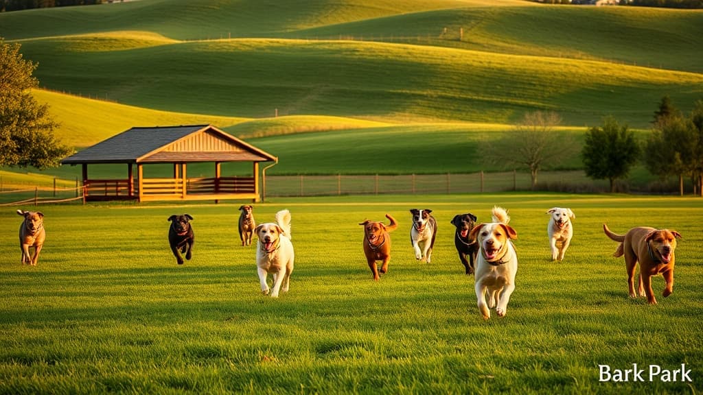 Bark Park dog park in Kronenwetter, WI
