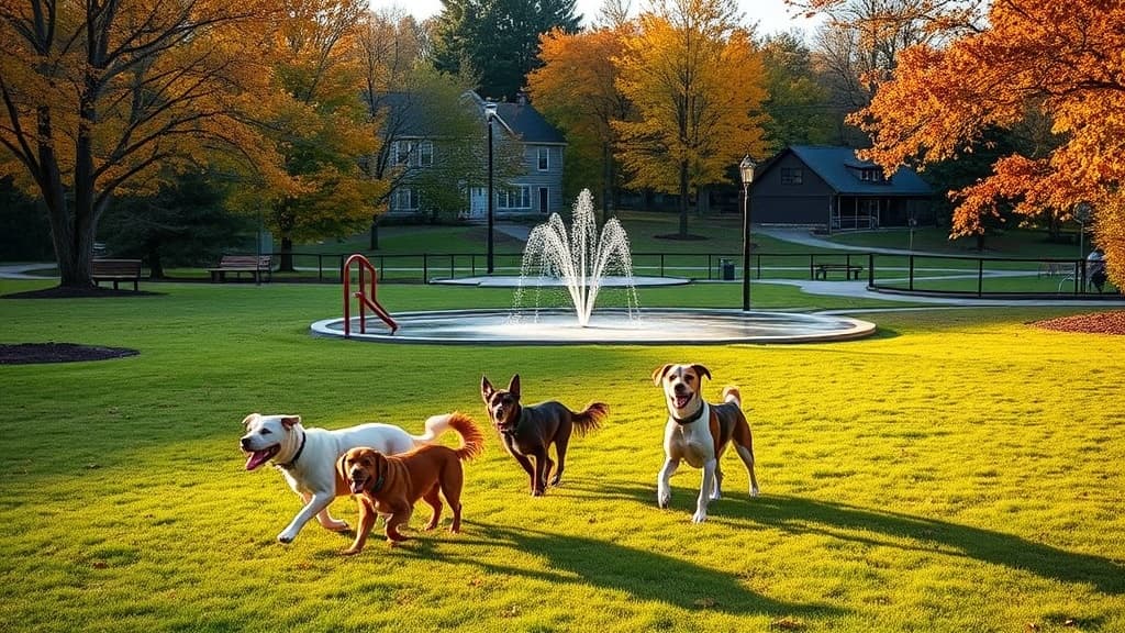 Creaser Park dog park in Coventry, CT