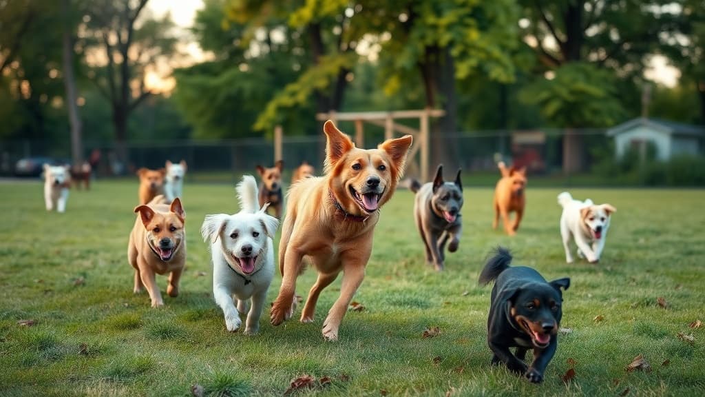 Dog Park at Rotary Park dog park in Belleville, IL