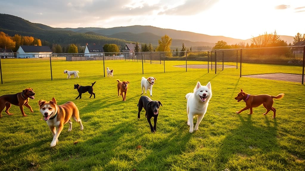 Hard'ack Recreation Area dog park in St. Albans, VT