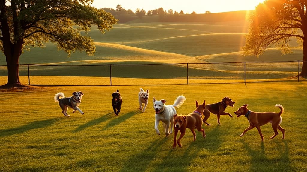 TA Travel Center dog park in Kingsville, OH