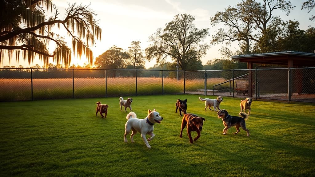 Love's Travel Stop dog park in Minden, LA