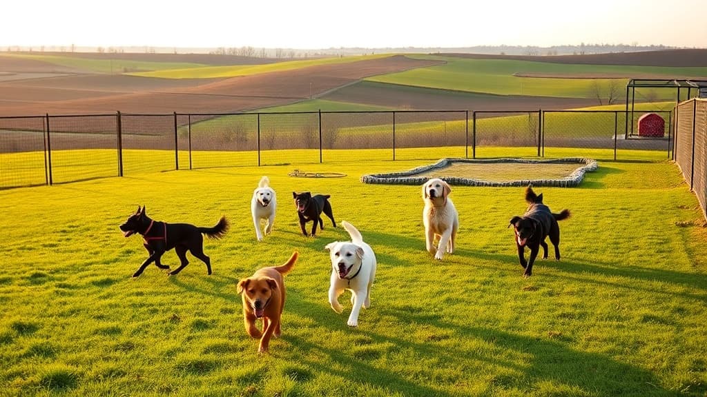Love's Travel Stop dog park in Woodburn, IN